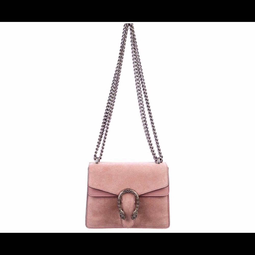 FOUND!! Gucci Dionysus Blush Suede Mini Bag💕